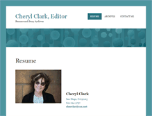 Tablet Screenshot of cheryl-clark.com